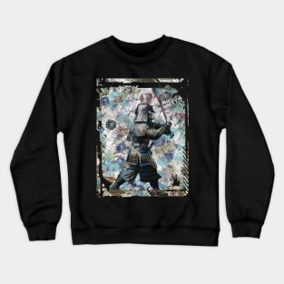 Japanese Samurai Statue Collage Art 92 Crewneck Sweatshirt